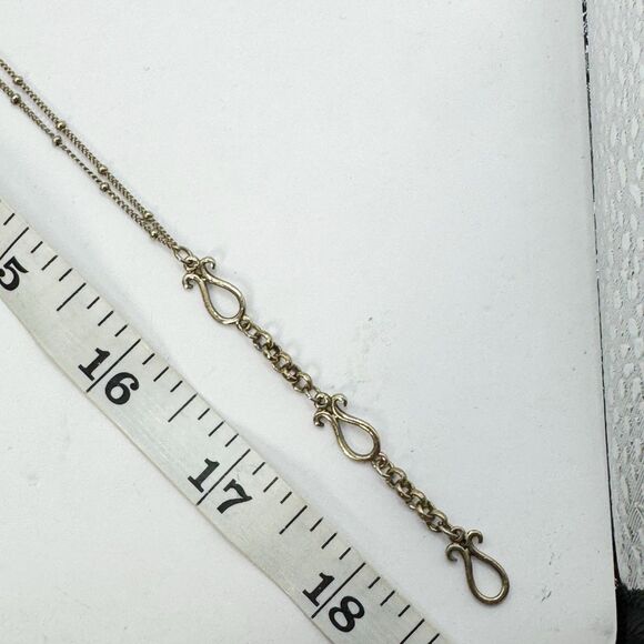 Monet Victorian Revival Festooned Marcasite Drop Bib Necklace Gold Tone 16-18” - Picture 5 of 13